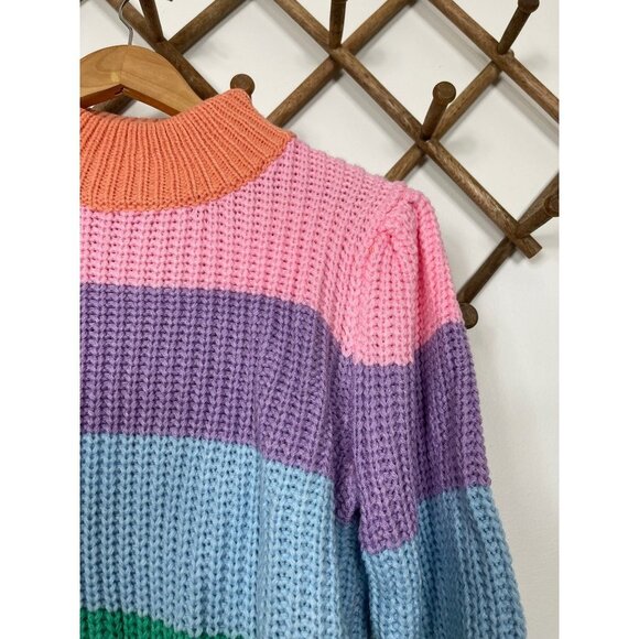ENGLISH FACTORY Pastel Multi Color Sweater Size M - Picture 6 of 9